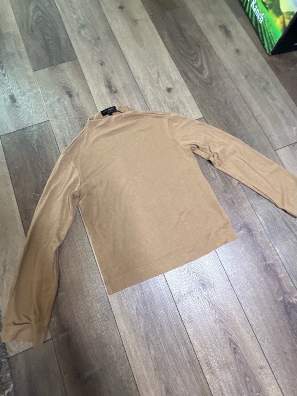Banana Republic Women's Long-Sleeve Crewneck Top - Camel